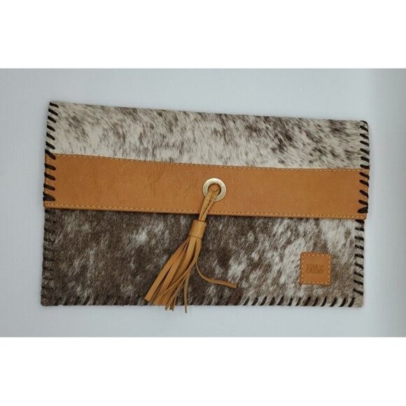 Soul Carrier Illumination Cowhide Suede Leather Clutch Purse with Tassel - Picture 8 of 11
